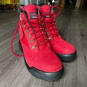 Timberlands Red Boots